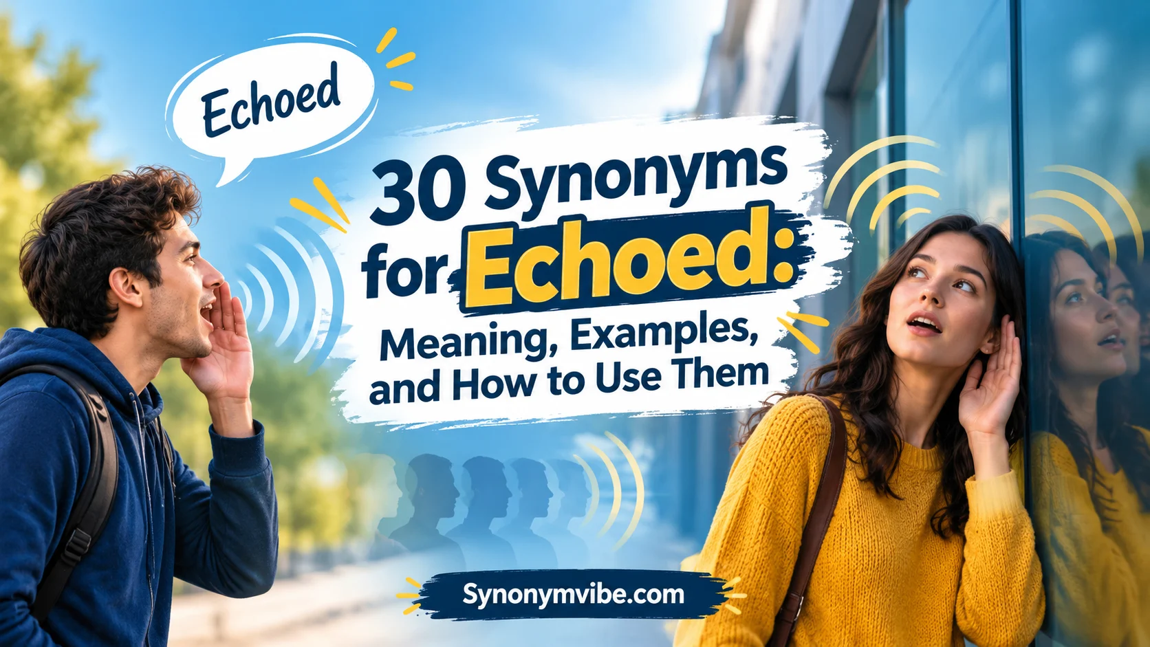 Synonyms for Echoed